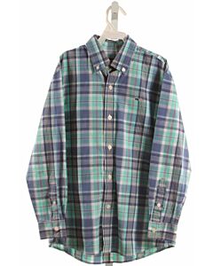 VINEYARD VINES  BLUE  PLAID  DRESS SHIRT