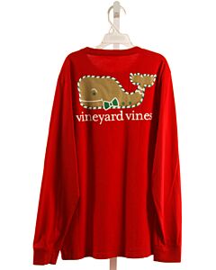 VINEYARD VINES  RED   PRINTED DESIGN T-SHIRT