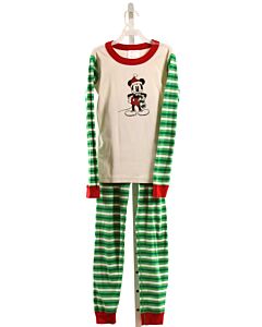 HANNA ANDERSSON  GREEN  STRIPED PRINTED DESIGN LOUNGEWEAR