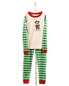HANNA ANDERSSON  GREEN  STRIPED PRINTED DESIGN LOUNGEWEAR