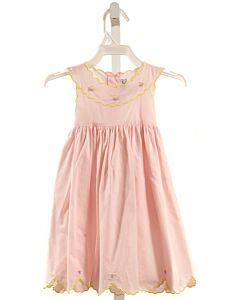 SOPHIE & LUCAS  LT PINK  FLORAL EMBROIDERED DRESS