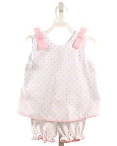 LULU BEBE  WHITE  POLKA DOT  2-PIECE OUTFIT