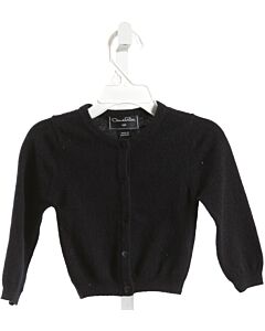 OSCAR DE LA RENTA  NAVY CASHMERE   CARDIGAN