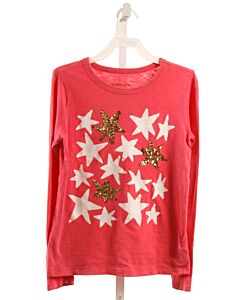 CREWCUTS  HOT PINK    KNIT LS SHIRT WITH SEQUINS