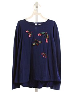 CATIMINI  BLUE   APPLIQUED KNIT LS SHIRT