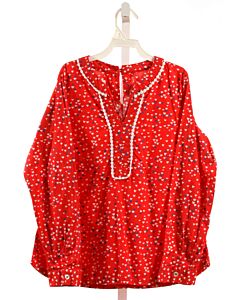 PEGGY GREEN  RED    SHIRT-LS