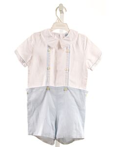 FRANKIE  LT BLUE LINEN   SHORTALL