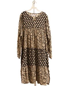 ZARA  BLACK  FLORAL PRINTED DESIGN DRESS