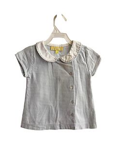 PIXIE LILY  LT BLUE  GINGHAM  SHIRT-SS