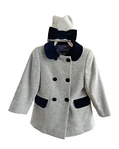 OSCAR DE LA RENTA  BLUE WOOL   DRESSY OUTERWEAR