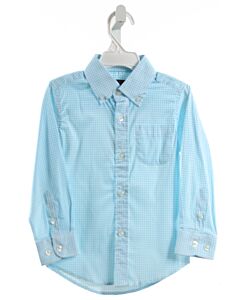 E.L.K.  AQUA  WINDOWPANE  DRESS SHIRT