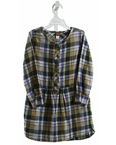 TEA  GREEN  PLAID  DRESS