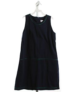 GABBY  NAVY   EMBROIDERED KNIT DRESS