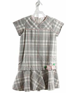 FLORENCE EISEMAN  GRAY  PLAID  DRESS