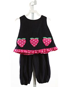 FUNTASIA TOO  NAVY CORDUROY  APPLIQUED 2-PIECE OUTFIT