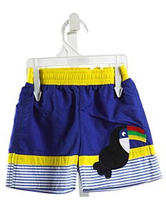 FLORENCE EISEMAN  ROYAL BLUE   APPLIQUED SWIM TRUNKS