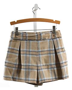 ABEL & LULA  BROWN  PLAID  SHORTS