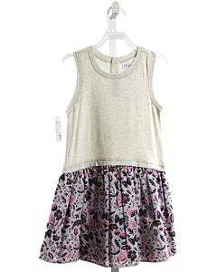 EGG  PURPLE  FLORAL  KNIT DRESS