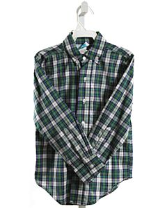 FUNTASIA TOO  GREEN  PLAID  DRESS SHIRT