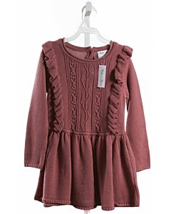 CARTWHEELS BY CHARLIE PAIGE  PURPLE    KNIT DRESS WITH RUFFLE