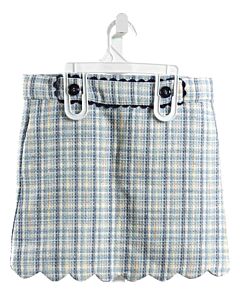 THE YELLOW LAMB  BLUE  PLAID  SKIRT