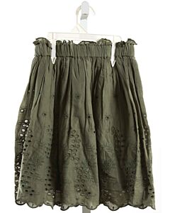 CREAMIE  GREEN EYELET   SKIRT