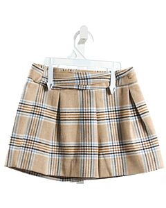 ABEL & LULA  BROWN FLANNEL PLAID  SHORTS