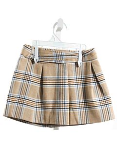 ABEL & LULA  BROWN FLANNEL PLAID  SHORTS