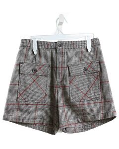 MAYORAL  BLACK  PLAID  SHORTS