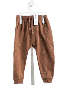 RYLEE & CRU  BROWN  PRINT  PANTS