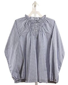 LITTLE ENGLISH  BLUE  GINGHAM  DRESS SHIRT