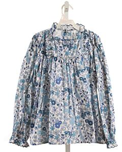 LITTLE ENGLISH  BLUE  FLORAL  DRESS SHIRT