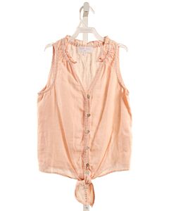 BELLA DAHL  LT PINK LINEN   SLEEVELESS SHIRT