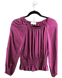 BELLA DAHL  PURPLE   SMOCKED SHIRT-LS