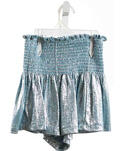 QUEEN OF SPARKLES  AQUA   SMOCKED SHORTS