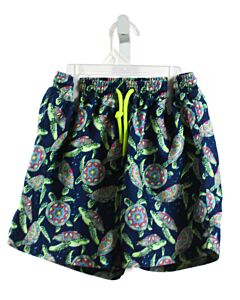 SUNUVA  NAVY  PRINT  SWIM TRUNKS