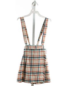 BELLA BLISS  IVORY  PLAID  SKIRT