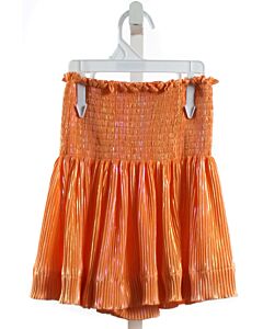 QUEEN OF SPARKLES  ORANGE   SMOCKED SHORTS