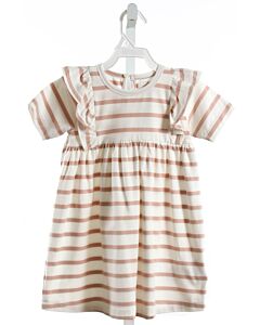 CREAMIE  LT PINK  STRIPED  KNIT DRESS