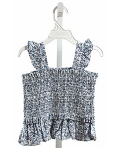 MAYORAL  BLUE   SMOCKED SLEEVELESS SHIRT