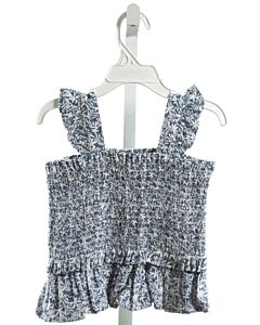 MAYORAL  BLUE   SMOCKED SLEEVELESS SHIRT