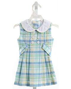 ZUCCINI  GREEN  PLAID  DRESS