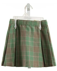 THE BEAUFORT BONNET COMPANY  GREEN  PLAID  SKIRT