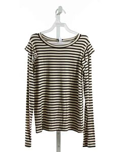 SPLENDID  BLACK  STRIPED  KNIT LS SHIRT