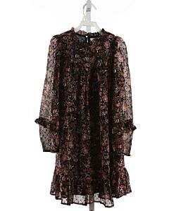 CREAMIE  BLACK  FLORAL  DRESS