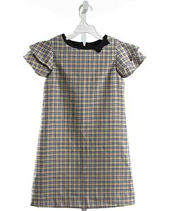 FLORENCE EISEMAN  YELLOW  HOUNDSTOOTH  PARTY DRESS