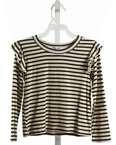 SPLENDID  BLACK  STRIPED  KNIT LS SHIRT