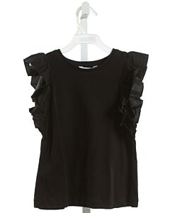 MAYORAL  BLACK    SLEEVELESS SHIRT WITH RUFFLE