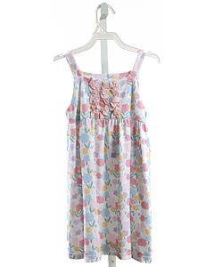 JAMES & LOTTIE  MULTI-COLOR  FLORAL  KNIT DRESS WITH RUFFLE