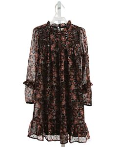 CREAMIE  BLACK  FLORAL  DRESS